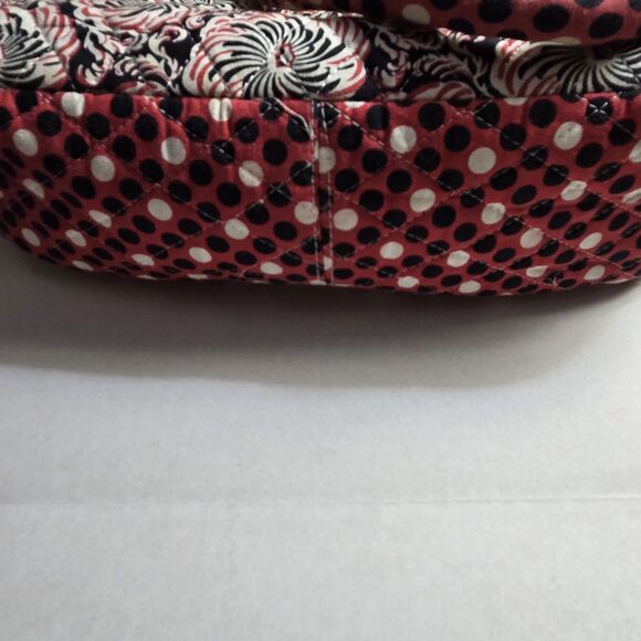 Laura Ashley Quilt Cloth Shoulder Bag Purse with Keychain Magnetic Closure - Picture 11 of 11
